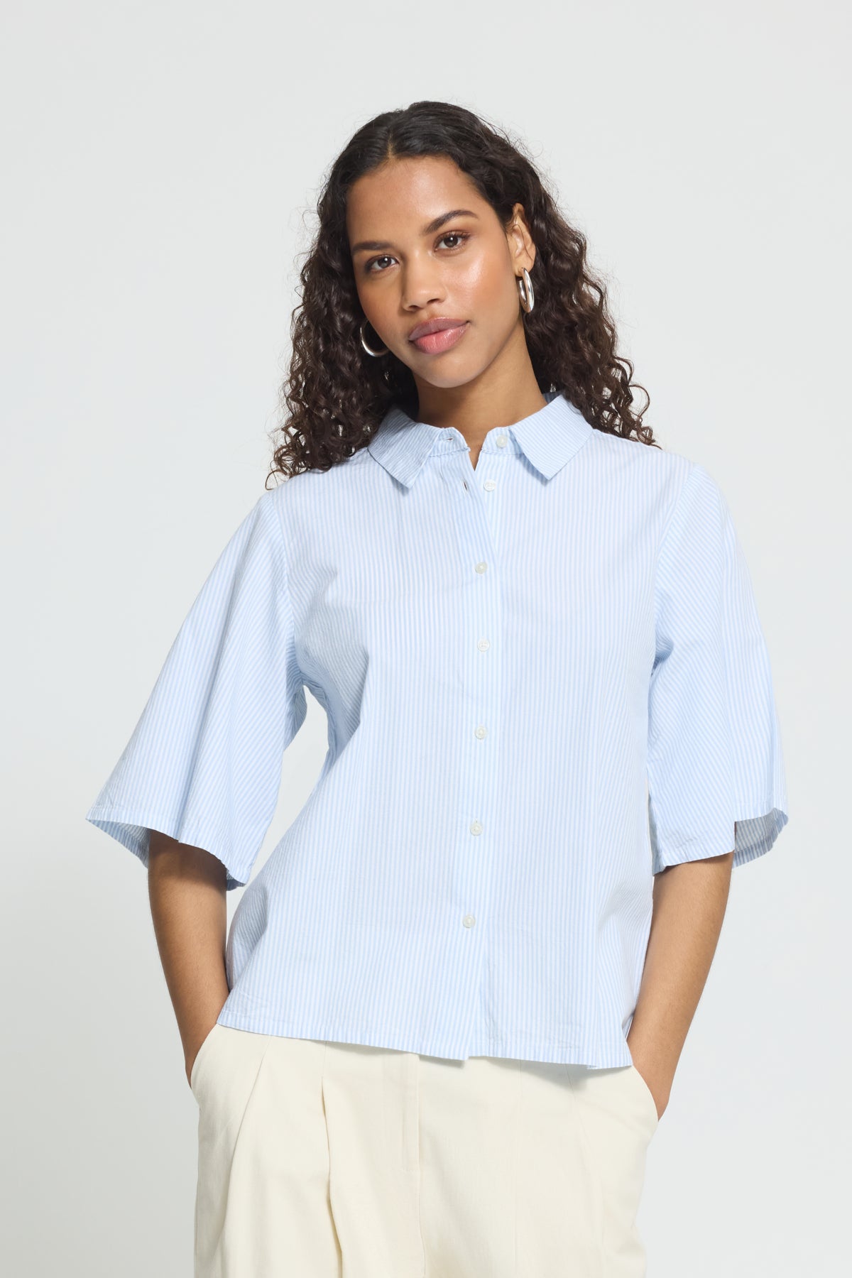 Blouse Garia - Ichi | Bleu pâle