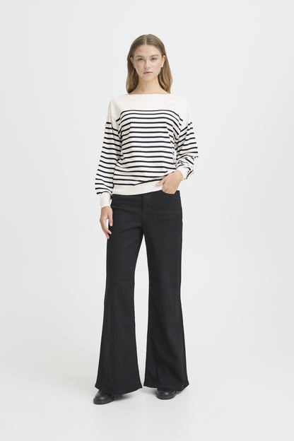 Tricot Luls | Ligné noir