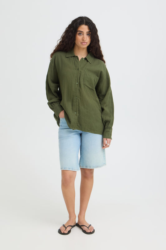 Chemise Foxa - Ichi | Verte