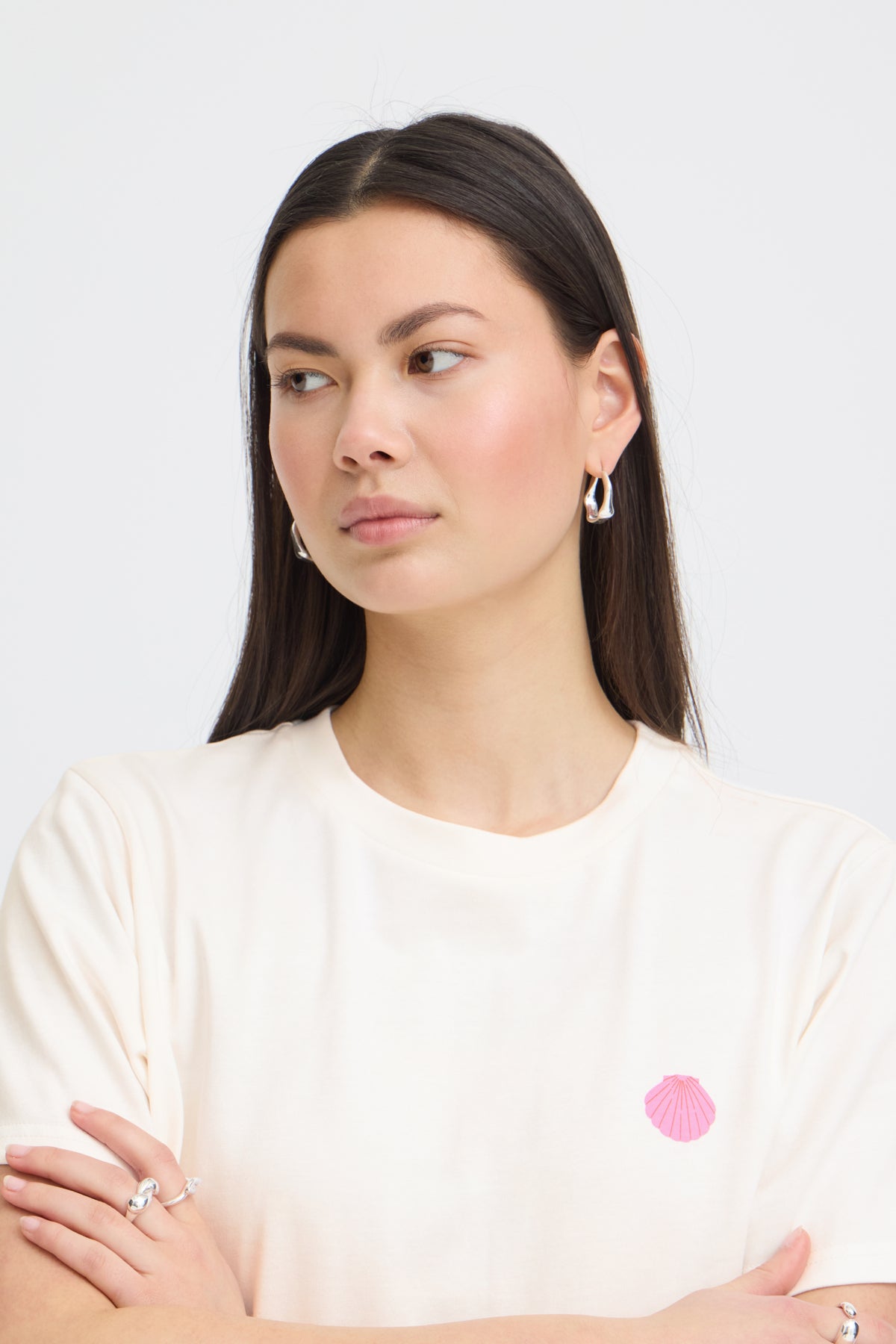 T-Shirt Balmers - Ichi | Blanc cassé