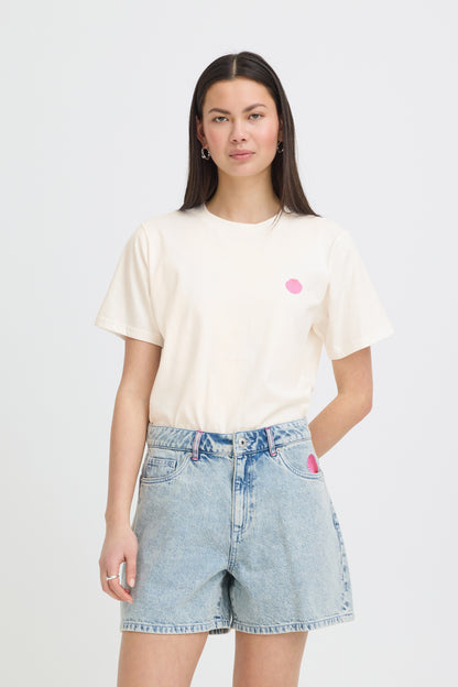 T-Shirt Balmers - Ichi | Blanc cassé