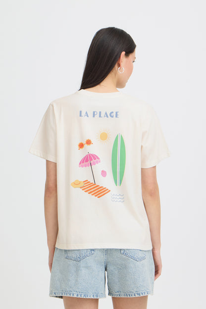 T-Shirt Balmers - Ichi | Blanc cassé