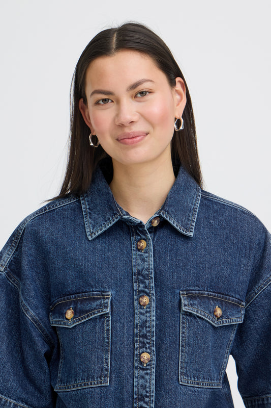 Chemise Kamina - Ichi | Bleu foncé