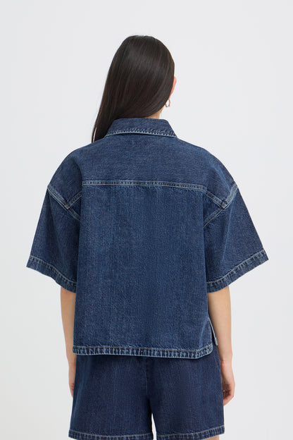 Chemise Kamina - Ichi | Bleu foncé