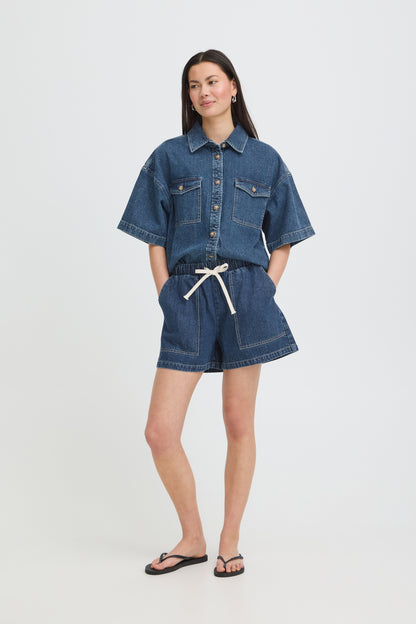 Short Kamina - Ichi | Bleu foncé