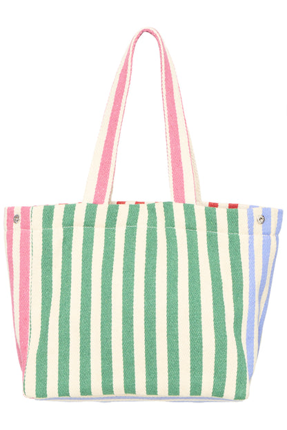 Sac à main Sio - ICHI | Crème à rayures
