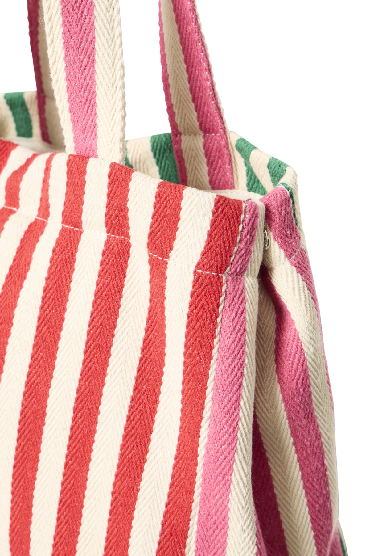 Sac à main Sio - ICHI | Crème à rayures