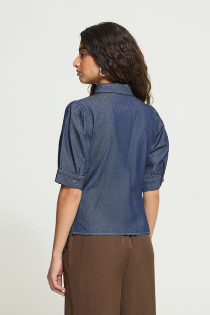 Blouse Archer - Ichi | Bleu foncé