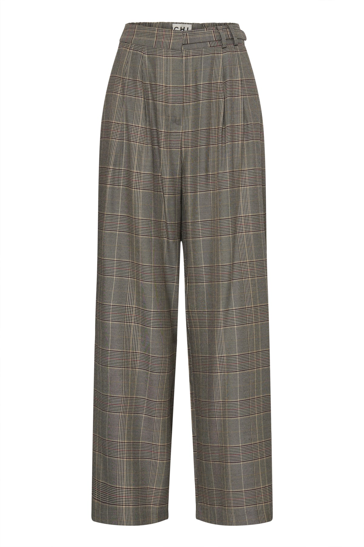 Pantalon Laito - Ichi | Noir carreaux