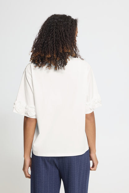 T-Shirt Rosanny - ICHI  Blanc