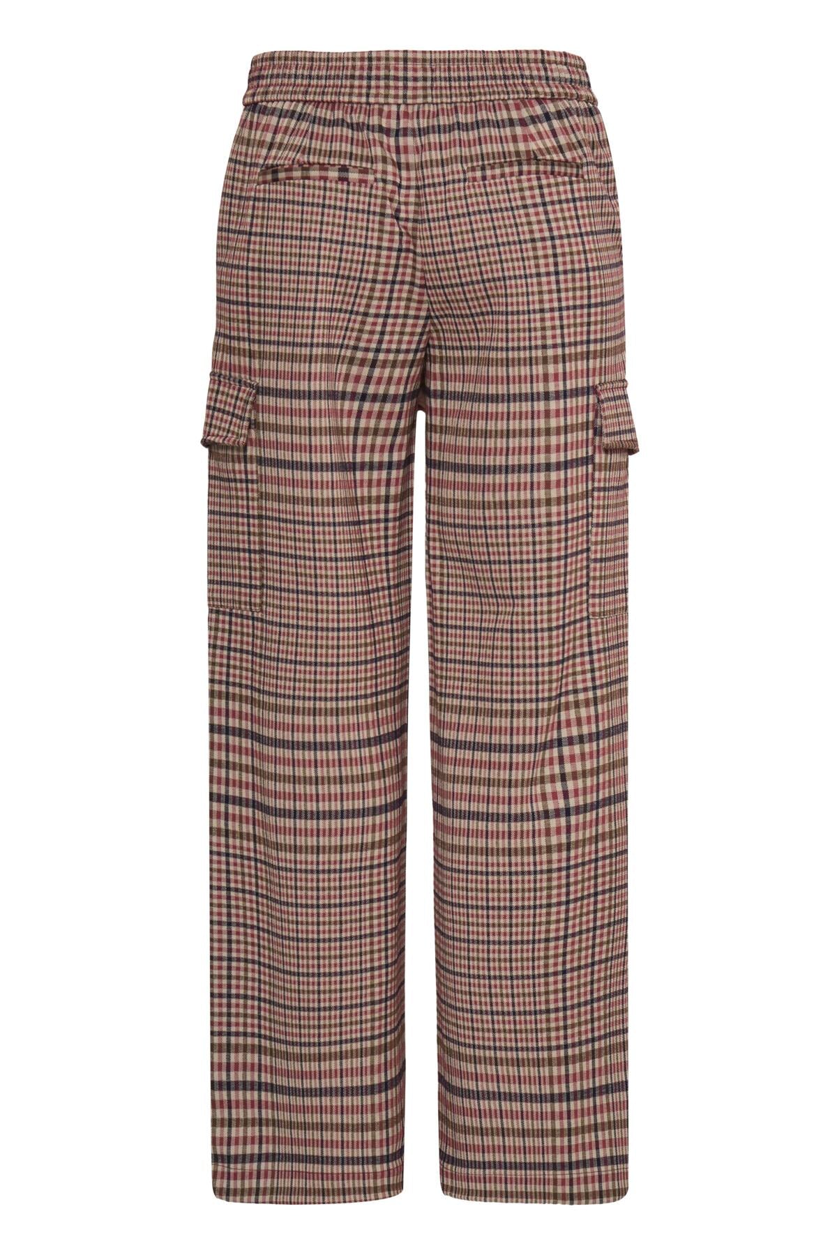 Pantalon Kate Checkit - Ichi | Bourgogne