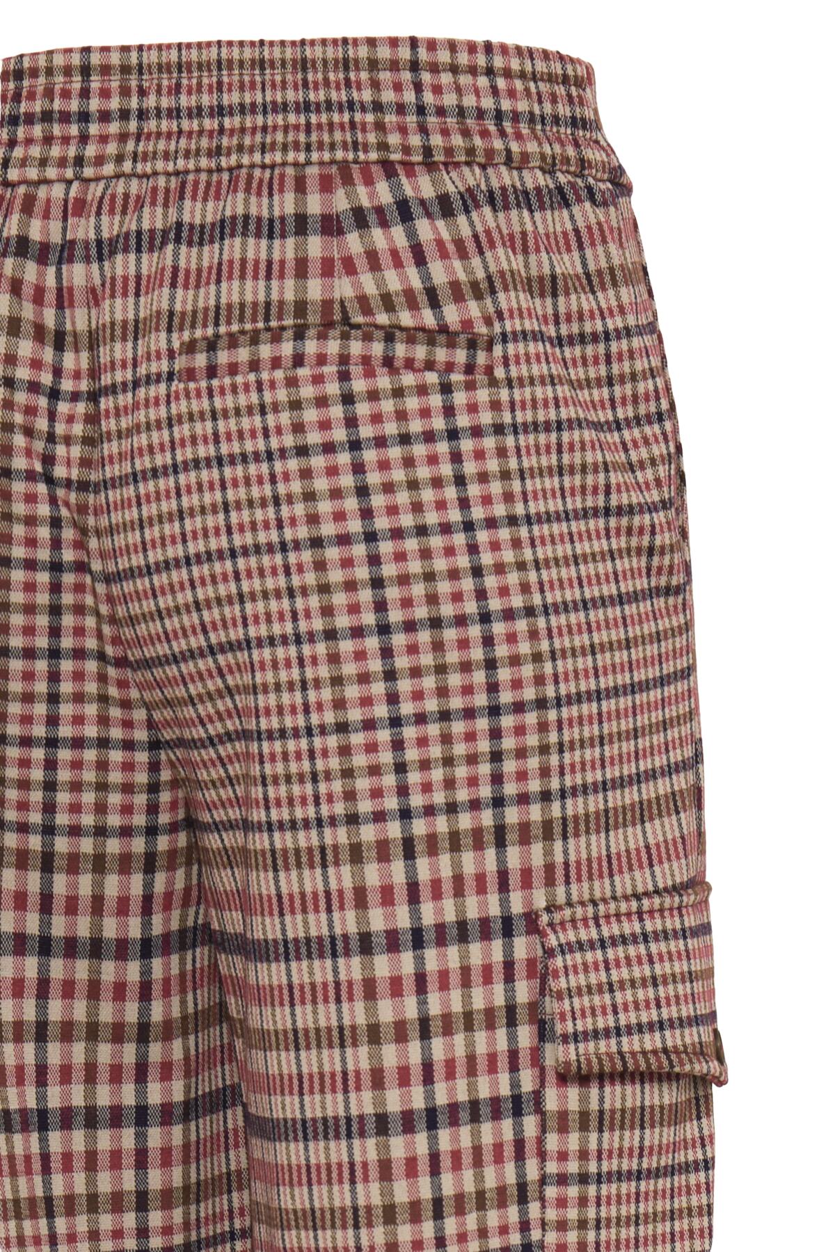 Pantalon Kate Checkit - Ichi | Bourgogne