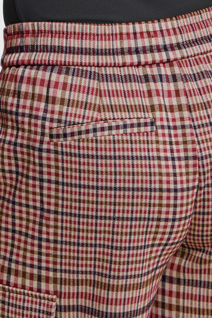 Pantalon Kate Checkit - Ichi | Bourgogne