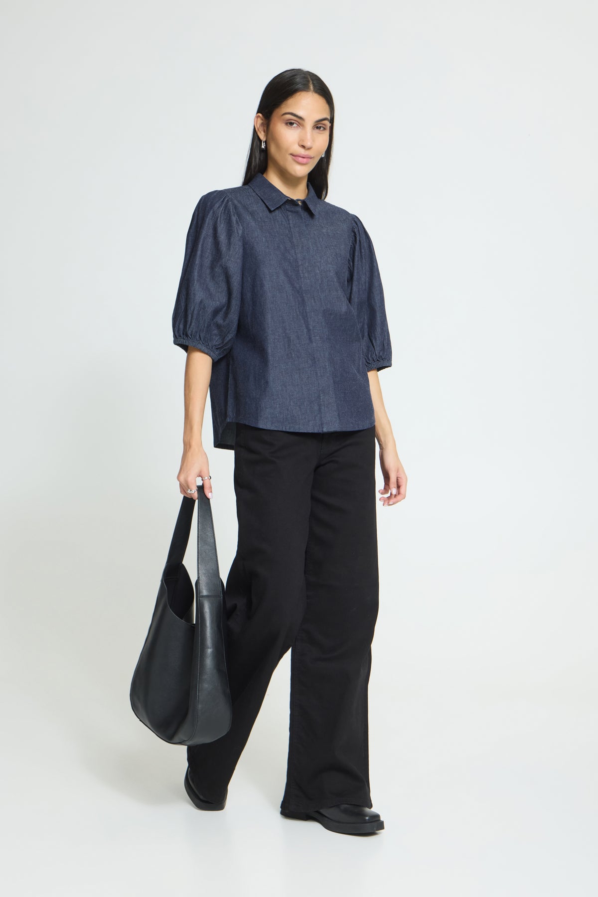 Chemise Borgie - Ichi | Bleu foncé