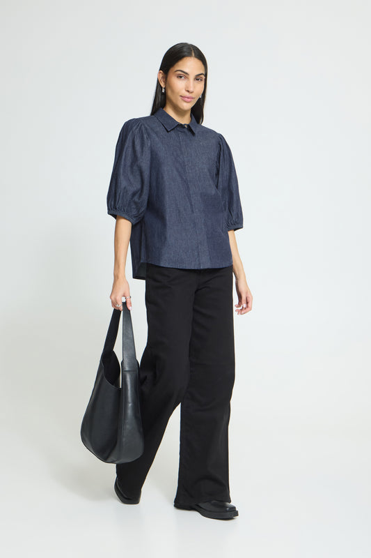 Chemise Borgie - Ichi | Bleu foncé
