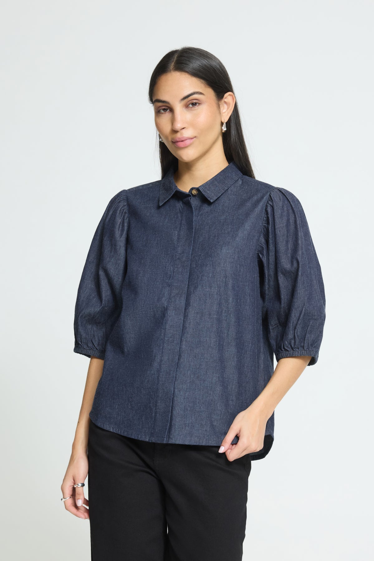 Chemise Borgie - Ichi | Bleu foncé