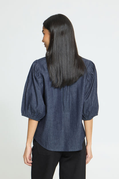 Chemise Borgie - Ichi | Bleu foncé
