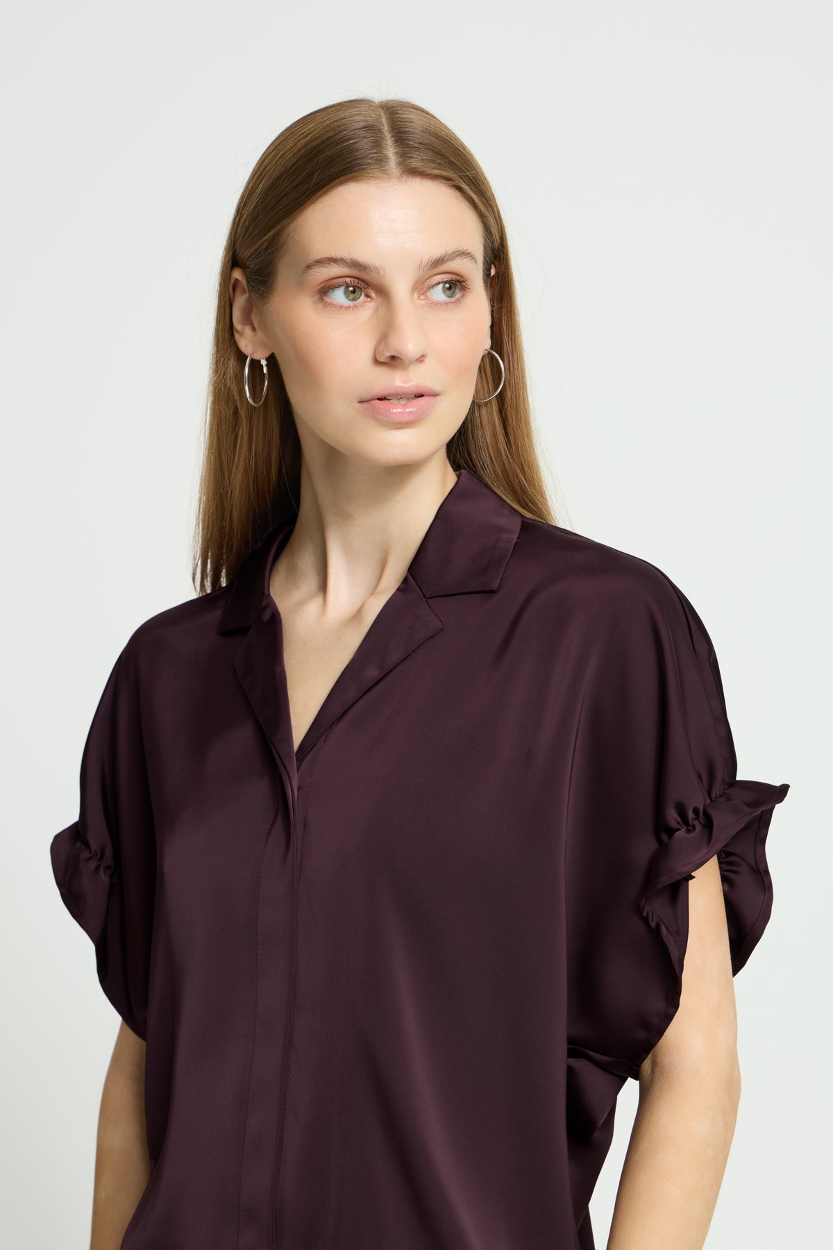 Chemise Letta - Ichi | Fudge acajou