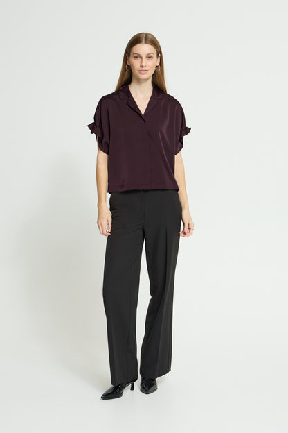 Chemise Letta - Ichi | Fudge acajou