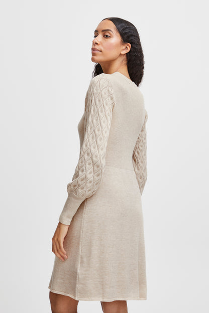 Robe Nonina tricot | Beige pâle