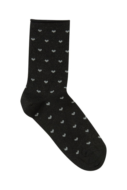 Chaussettes Wli | Noirs avec coeurs