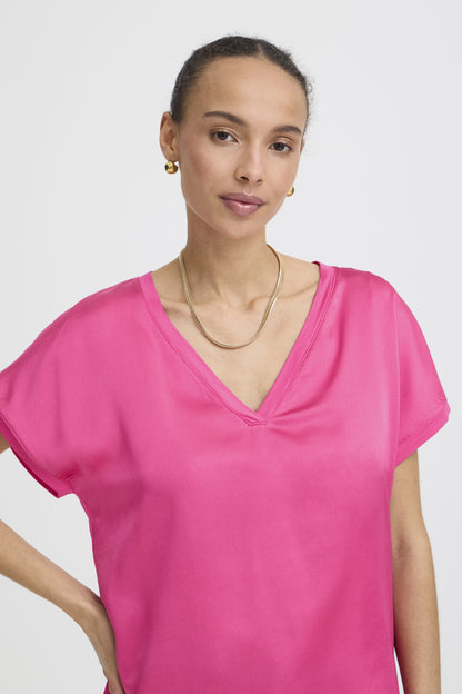 T-shirt Selita - B.young | Rose framboise