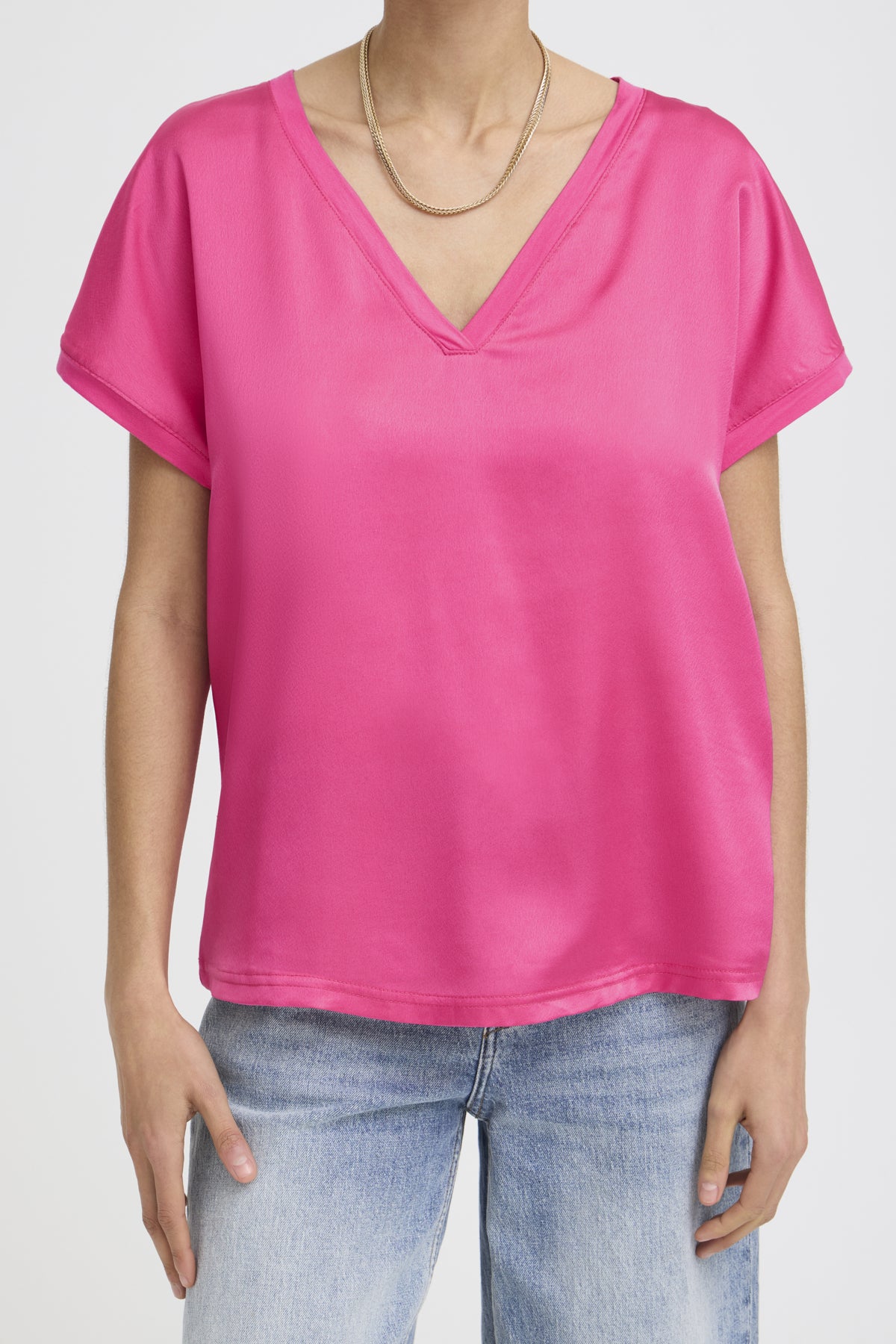 T-shirt Selita - B.young | Rose framboise