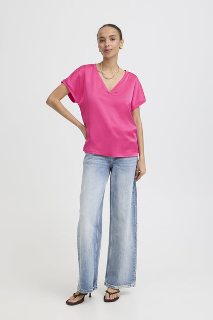 T-shirt Selita - B.young | Rose framboise