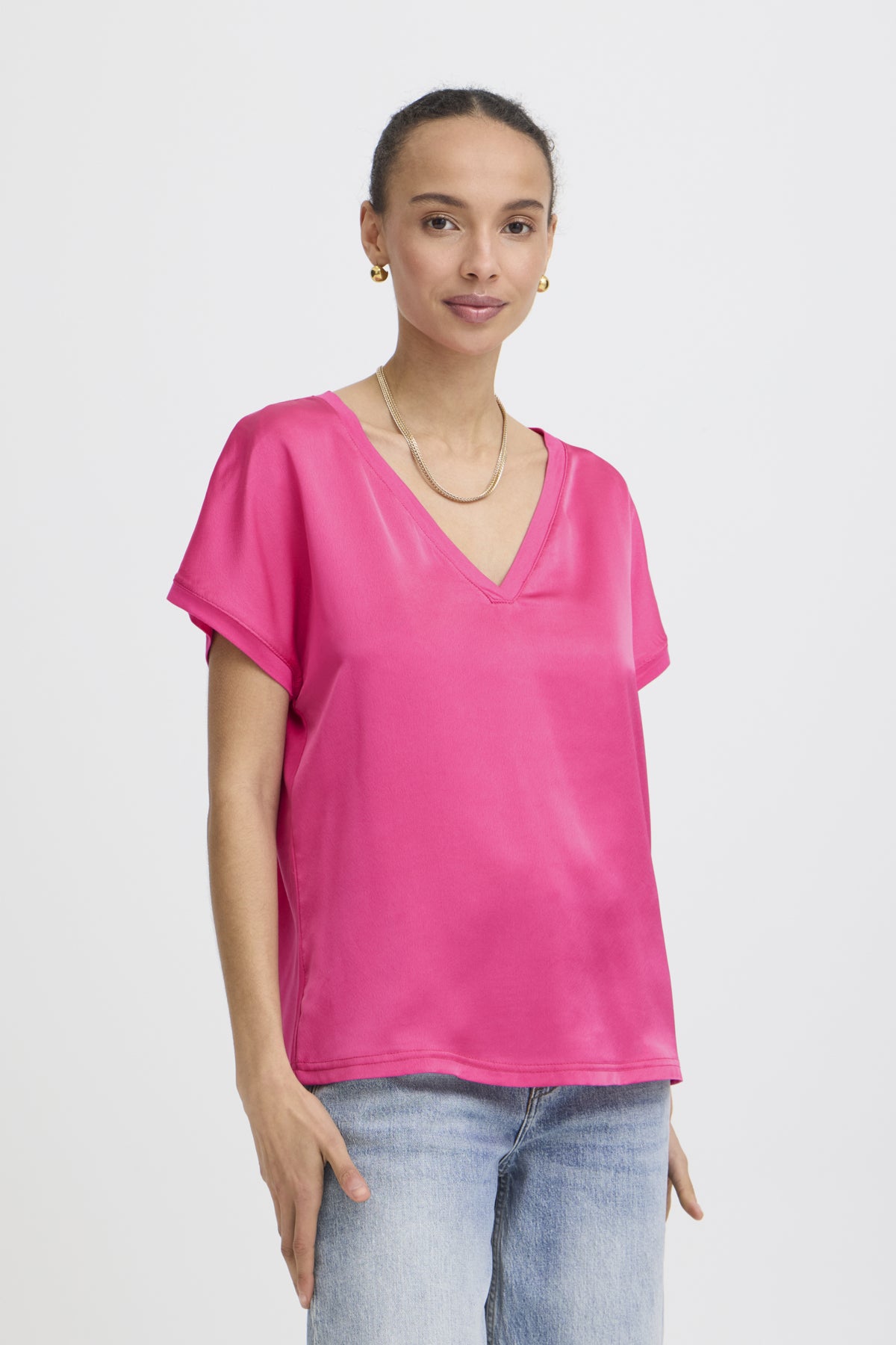 T-shirt Selita - B.young | Rose framboise