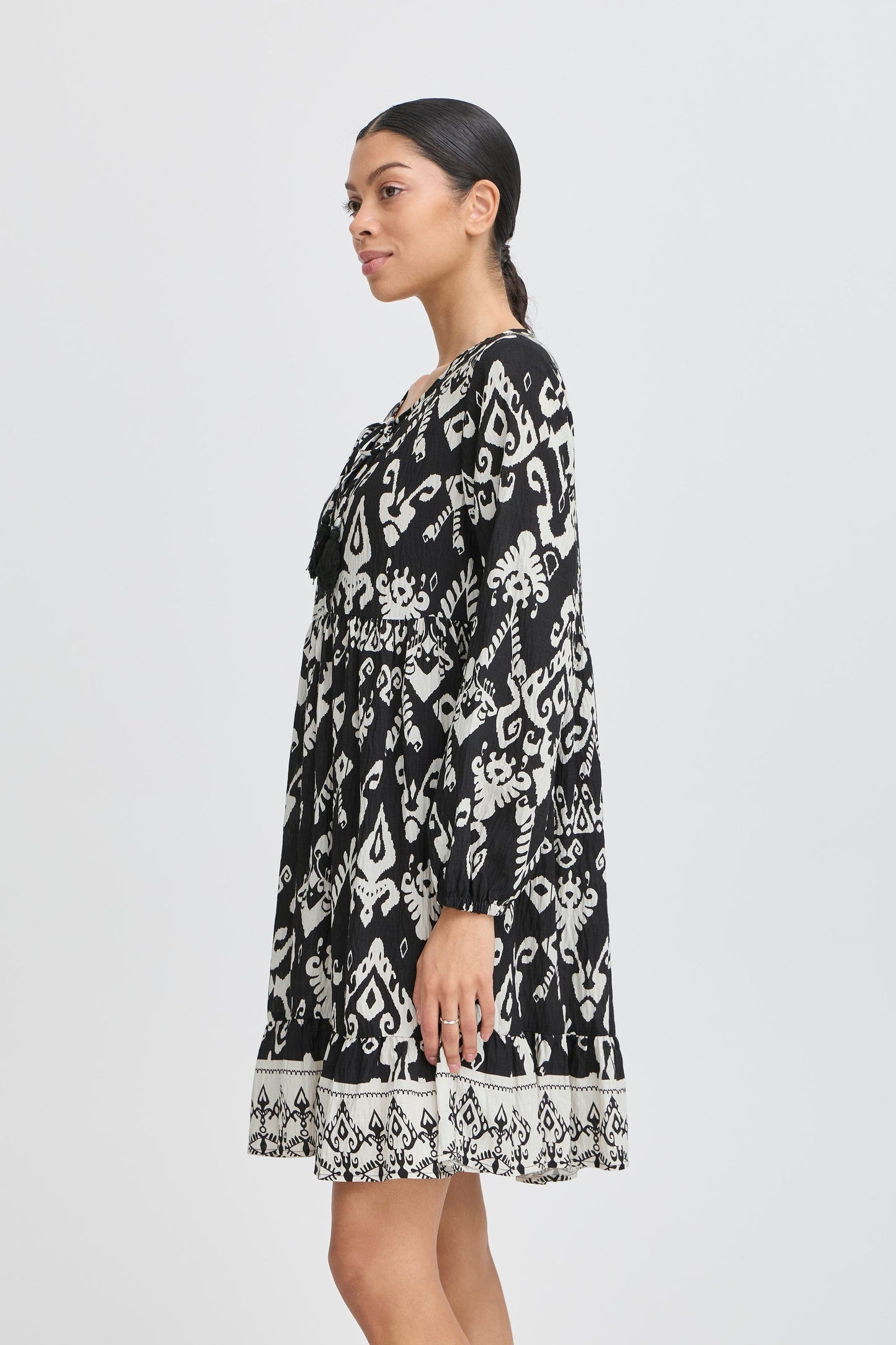 Robe Jasmina | Motif noir