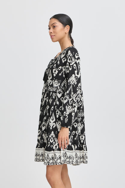 Robe Jasmina | Motif noir