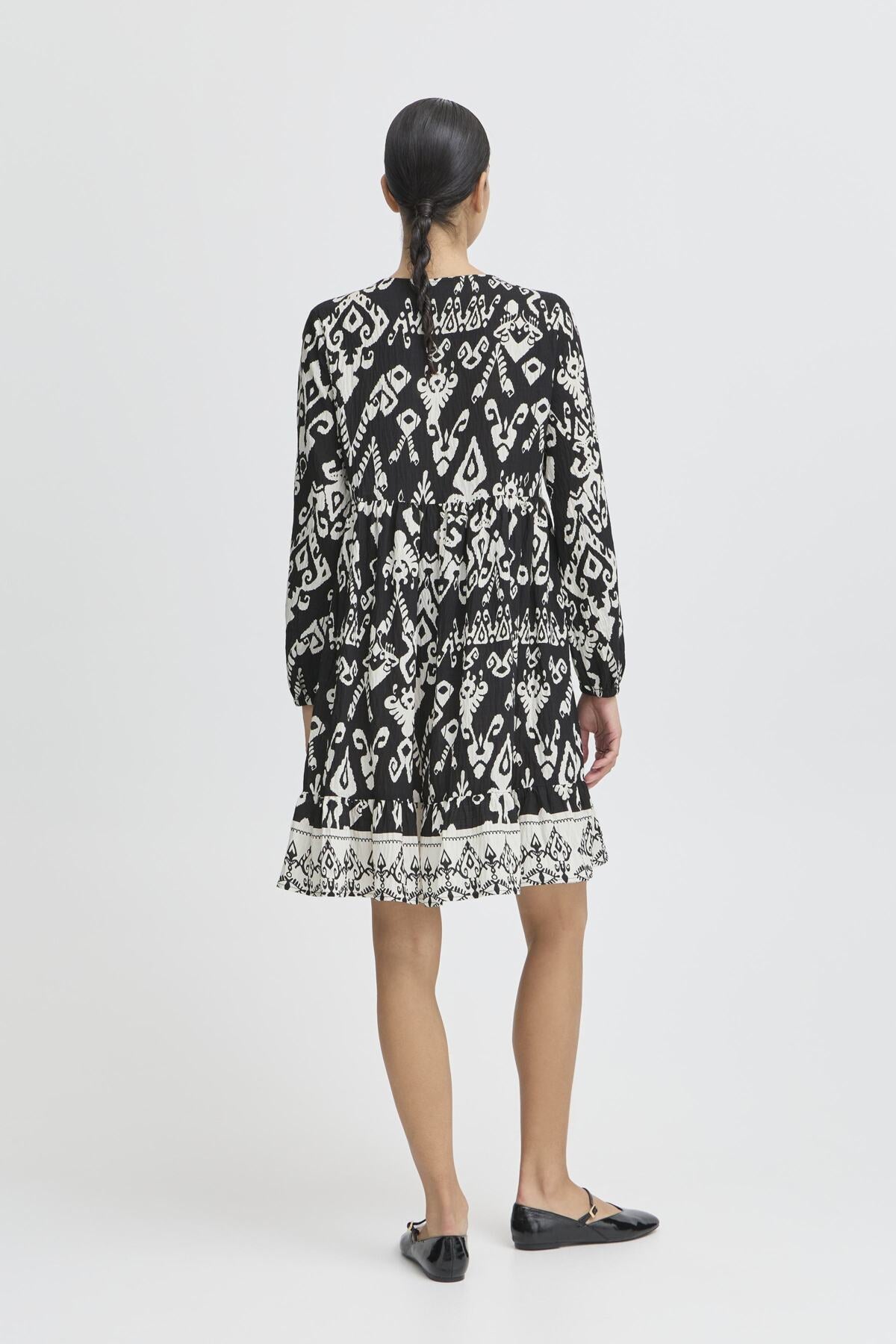 Robe Jasmina | Motif noir