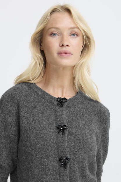 Cardigan Omea | Gris foncé