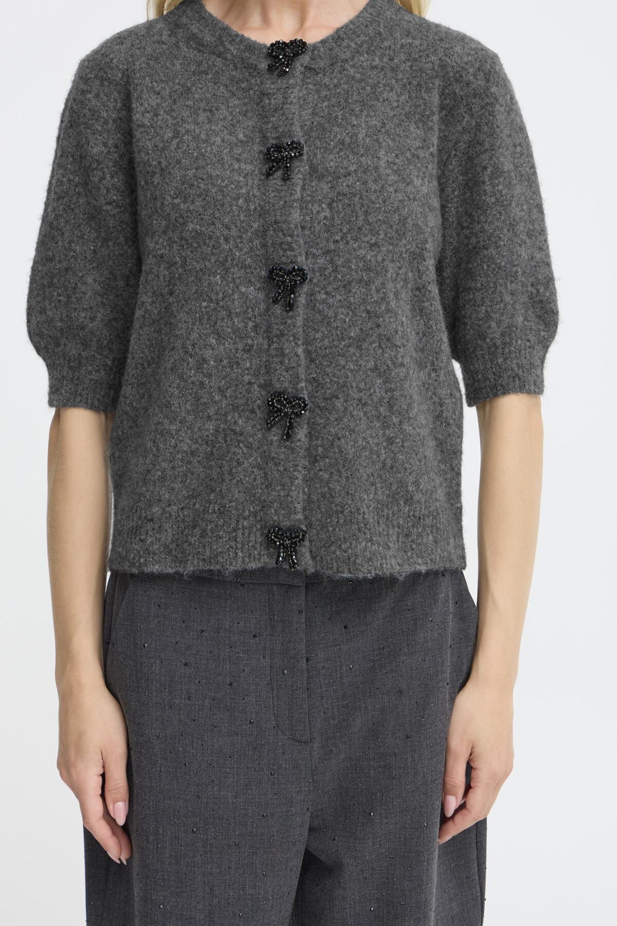 Cardigan Omea | Gris foncé