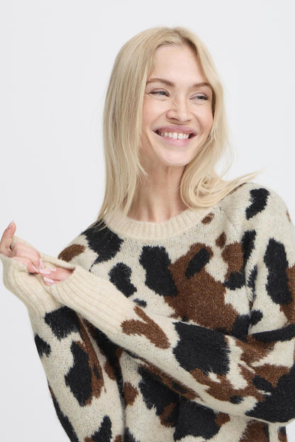 Tricot Omea cow | Crème