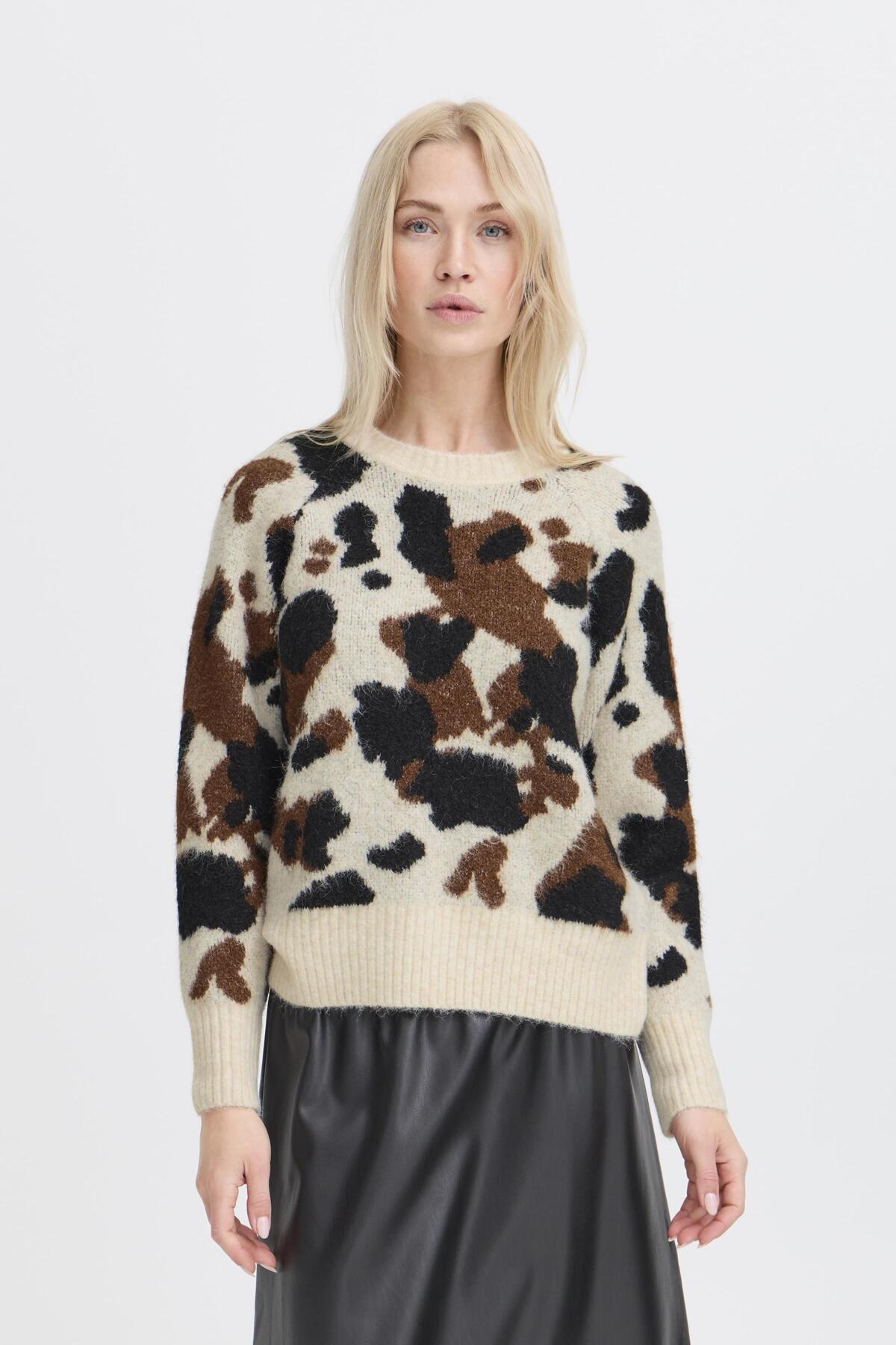 Tricot Omea cow | Crème
