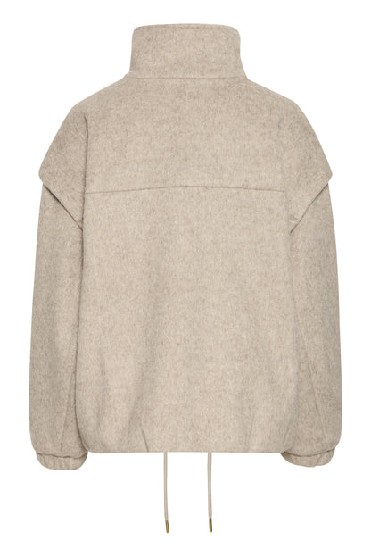 Manteau Becila | Mélange beige