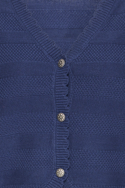 Cardigan Mikala | Bleu médiéval