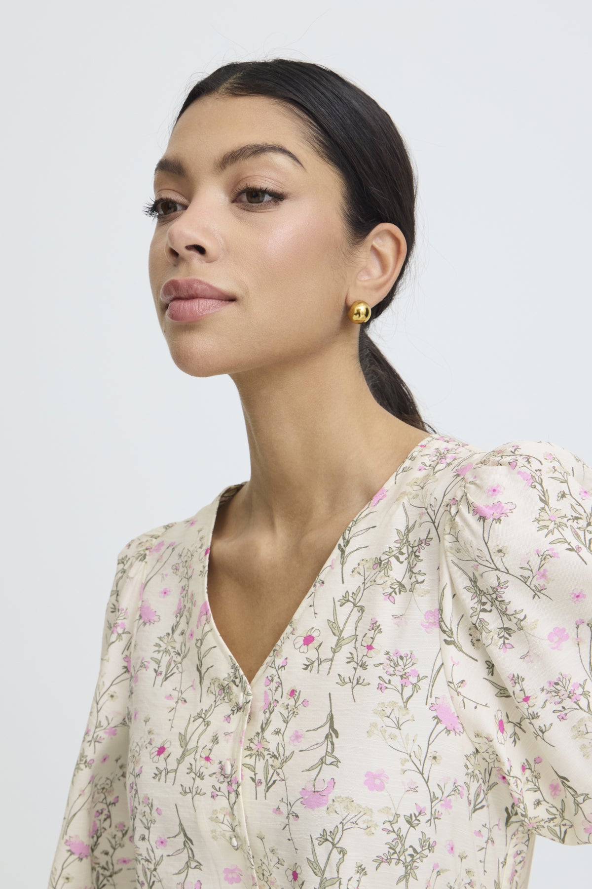 Blouse Issisa - B.Young | Blanc crème