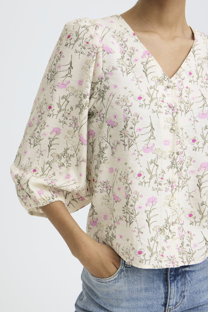 Blouse Issisa - B.Young | Blanc crème