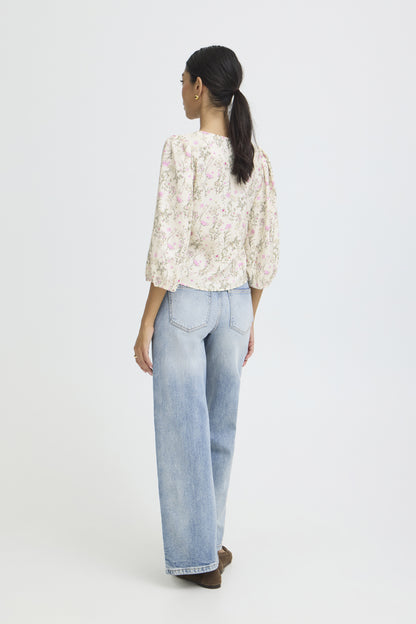 Blouse Issisa - B.Young | Blanc crème