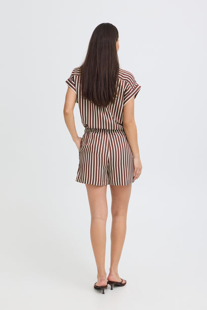 Short Evino - B.Young | Brun chocolat