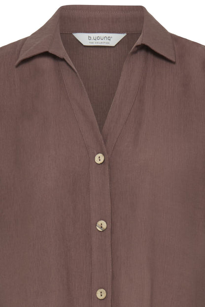 Chemise Erolo - B.Young | Brun chocolat