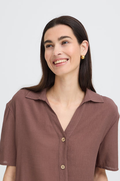 Chemise Erolo - B.Young | Brun chocolat