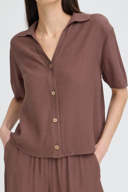 Chemise Erolo - B.Young | Brun chocolat