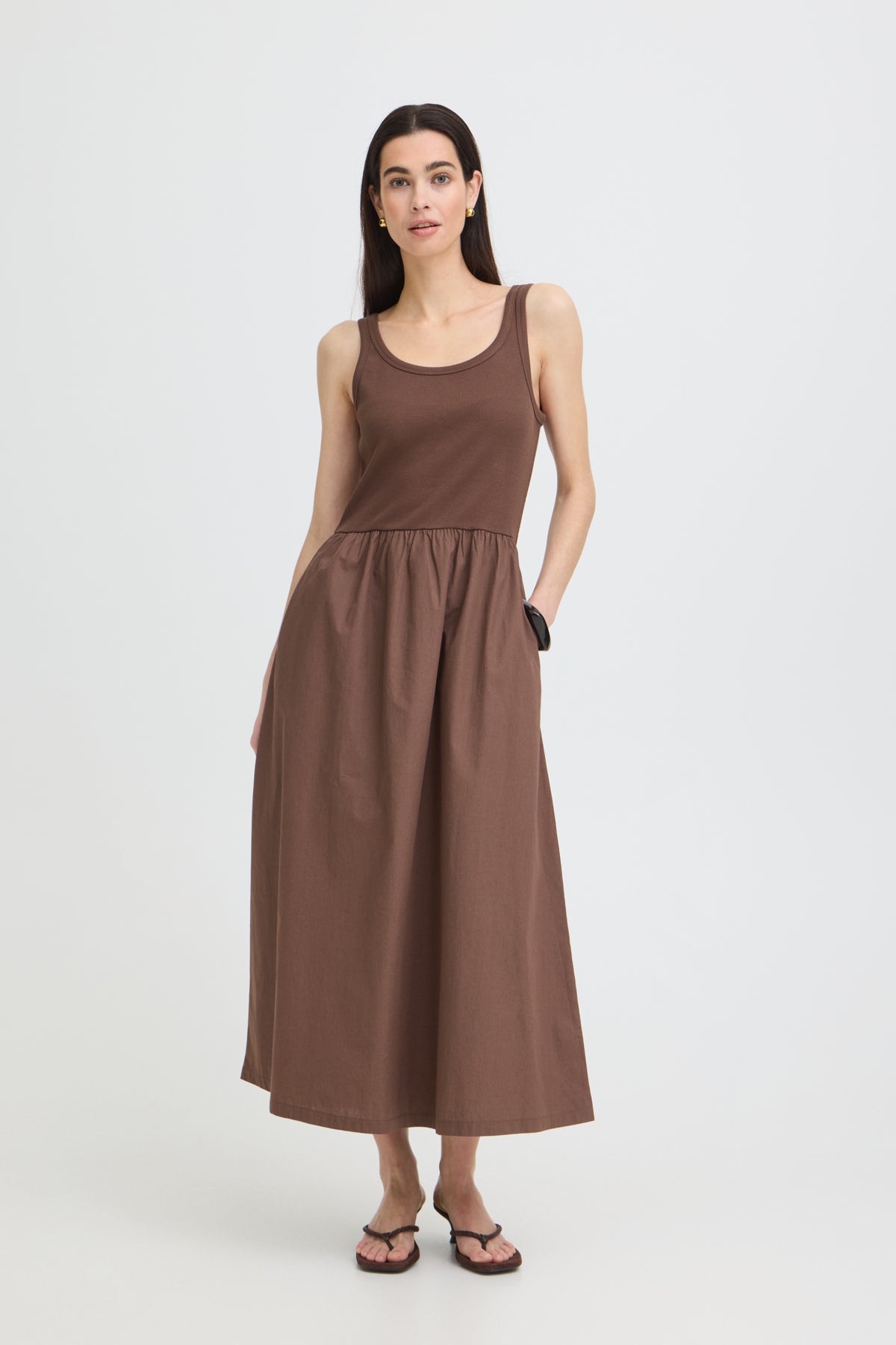 Robe Sunnia - B.Young | Brun chocolat