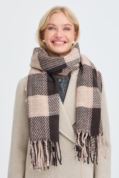 Foulard Walvia - B.Young - Brun chocolat
