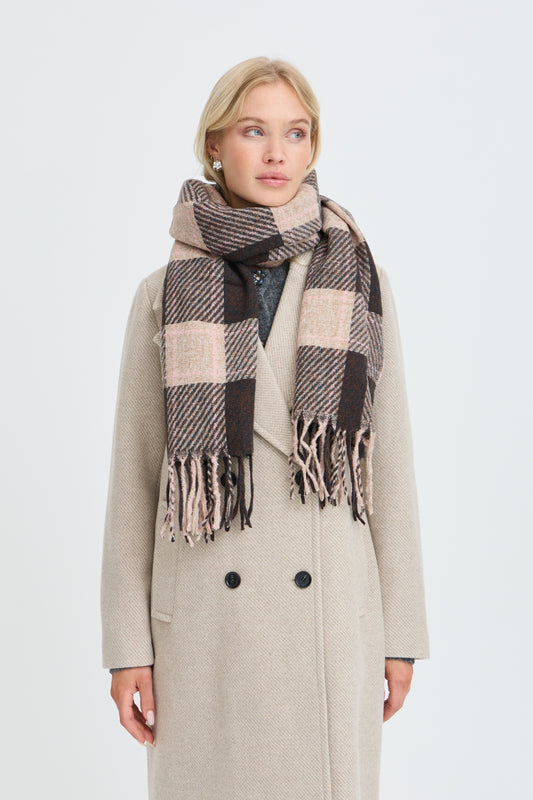 Foulard Walvia - B.Young - Brun chocolat