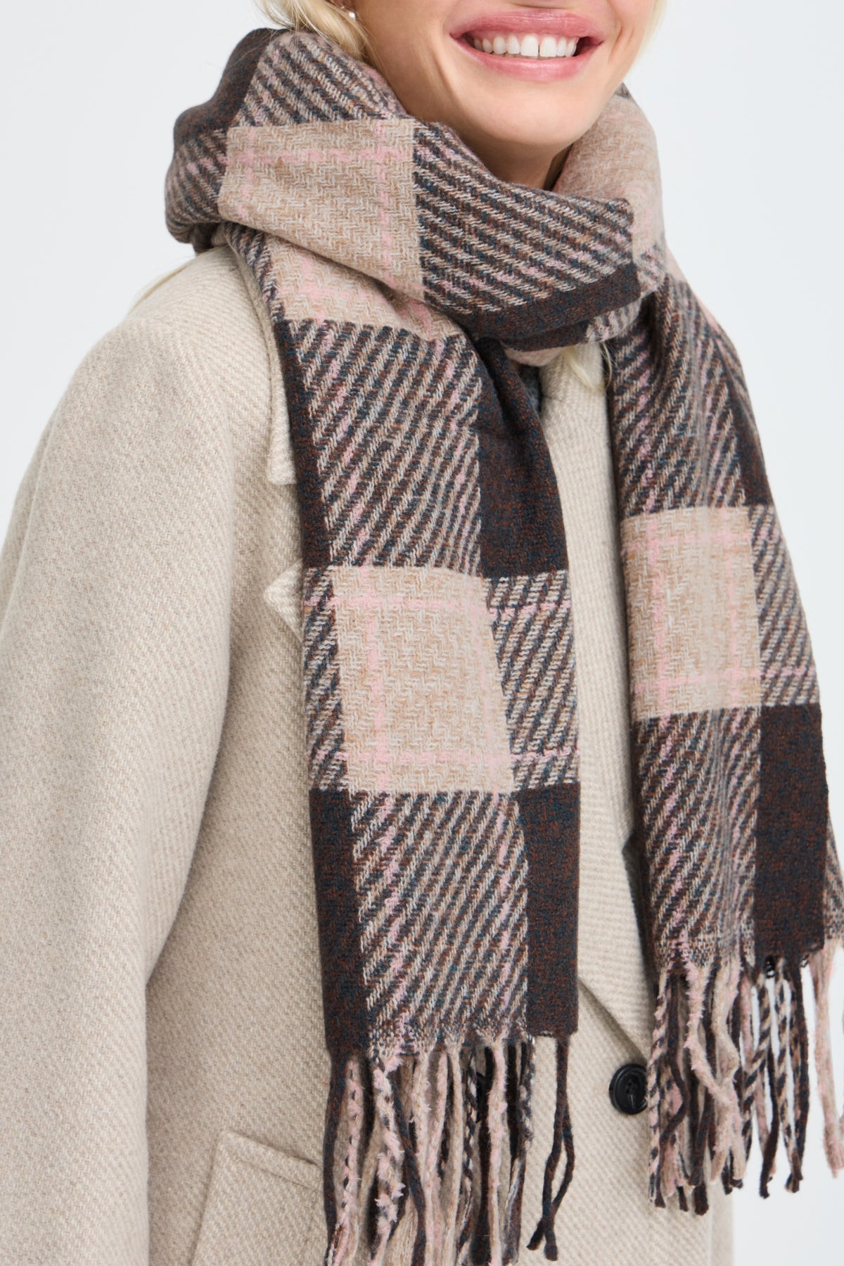 Foulard Walvia - B.Young - Brun chocolat