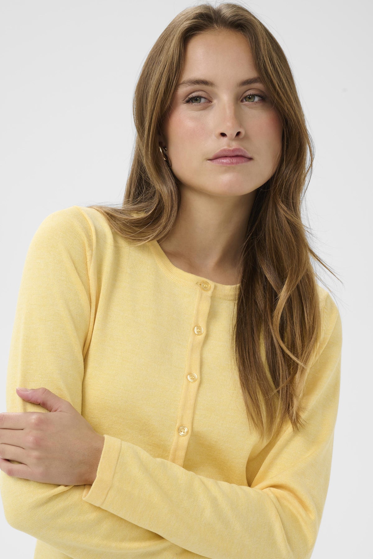 Cardigan Mila | Jaune citron